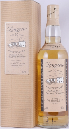 Longrow 1991 10 Years Campbeltown Single Malt Scotch Whisky Old Bottling Cream Capsule 46.0%