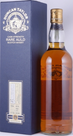 Bunnahabhain 1968 39 Years Oak Cask No. 7020 Duncan Taylor Cask Strength Rare Auld Islay Single Malt Scotch Whisky 40.5%