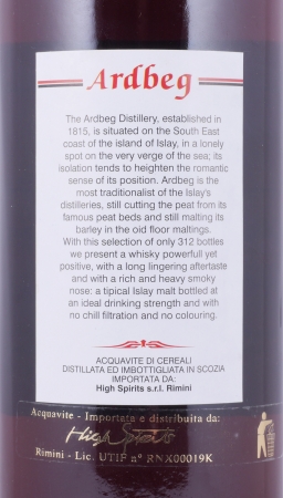 Ardbeg 1990 12 Years Gordon and MacPhail Special Selection Dark Sherry Islay Single Malt Scotch Whisky 46.0%