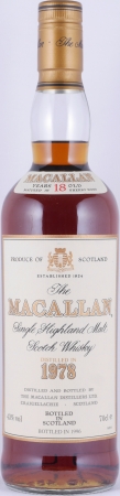 Macallan 1978 18 Years Sherry Wood Highland Single Malt Scotch Whisky 43.0%