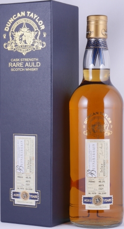 Bunnahabhain 1970 38 Years Oak Cask No. 4073 Duncan Taylor Cask Strength Rare Auld Islay Single Malt Scotch Whisky 40.3%