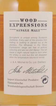 Springbank 1989 12 Years Rum Wood Limited Edition Campbeltown Single Malt Scotch Whisky Cask Strength 54,6%