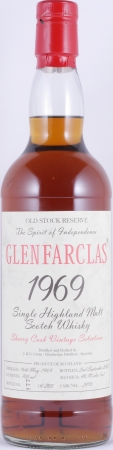 Glenfarclas 1969 34 Years Sherry Cask No. 2895 Old Stock Reserve Vintage Selection Highland Single Malt Scotch Whisky 40,7%