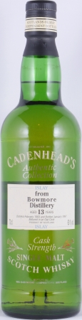 Bowmore 1983 13 Years Oak Cask Cadenheads Islay Single Malt Scotch Whisky Cask Strength 60.0%