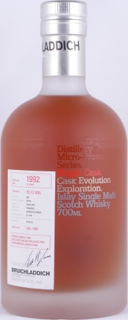 Bruichladdich 1992 22 Years Pomerol Cask No. 009 Micro-Provenance Single Cask Islay Single Malt Scotch Whisky 52.1%