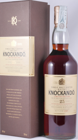 Knockando 25 Years 1st Fill European Oak Sherry Casks Special Release 2011 Speyside Single Malt Scotch Whisky 43.0%