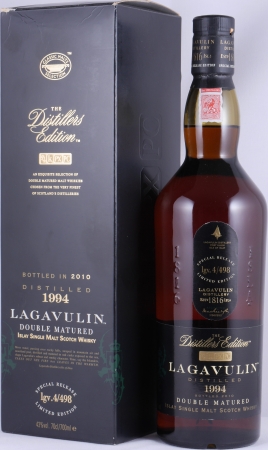 Lagavulin 1994 16 Years Distillers Edition 2010 Special Release lgv.4/498 Islay Single Malt Scotch Whisky 43,0%