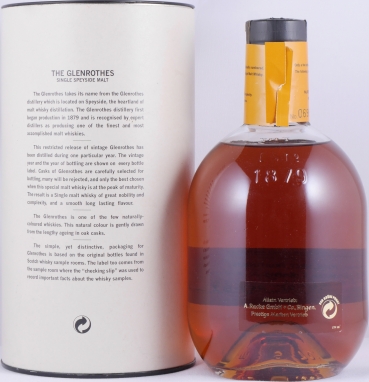 Glenrothes 1972 23 Years Sherry Cask Restricted Release Speyside Single Malt Scotch Whisky 43,0%