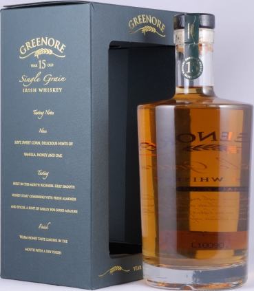 Greenore 15 Years Limited Edition 2008 Single Grain Small Batch Irish Whiskey 43.0%