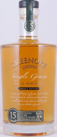 Greenore 15 Years Limited Edition 2008 Single Grain Small Batch Irish Whiskey 43.0%