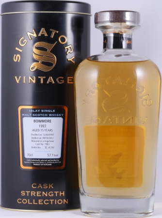 Bowmore 1997 15 Years Hogshead Cask No. 1903 Signatory Vintage Cask Strength Islay Single Malt Scotch Whisky 57.1%