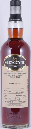 Glengoyne 2009 11 Years Pedro Ximénez Sherry Hogshead Cask No. 1007 Highland Single Malt Scotch Whisky 57.2%