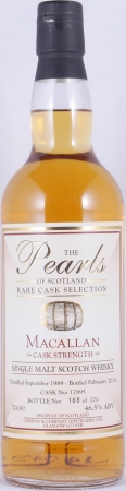 Macallan 1989 24 Years Oak Cask No. 17895 The Pearls of Scotland Rare Cask Highland Single Malt Scotch Whisky 46.5%