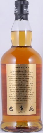 Springbank 21 Years Limited Edition 2015 Bourbon and Sherry Casks Campbeltown Single Malt Scotch Whisky 46,0%