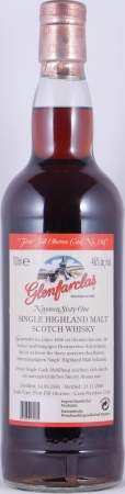 Glenfarclas 1961 45 Years First Fill Oloroso Sherry Cask No. 1318 Highland Single Malt Scotch Whisky 46,0%