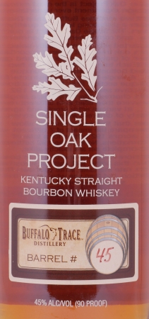 Buffalo Trace Single Oak Project Barrel #45 Kentucky Straight Bourbon Whiskey 45,0%