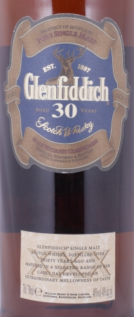 Glenfiddich 30 Years Release 2009 Speyside Pure Single Malt Scotch Whisky 40.0%