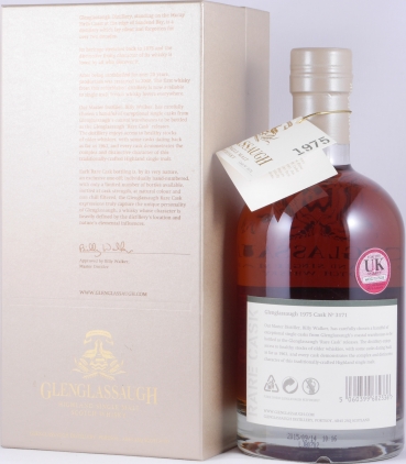 Glenglassaugh 1975 40 Years Pedro Ximenez Sherry Hogshead Cask No. 3171 Highland Single Malt Scotch Whisky 40.2%