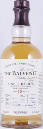 Balvenie 1995 15 Years Oak Cask No. 9369 Single Barrel Highland Single Malt Scotch Whisky 47,8%