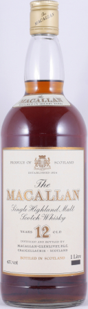 Macallan 12 Years Sherry Wood Golden Screw Cap Highland Single Malt Scotch Whisky 43,0% 1,0 Liter