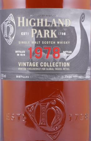 Highland Park 1978 33 Years Vintage Collection Orkney Islands Single Malt Scotch Whisky 47.8%