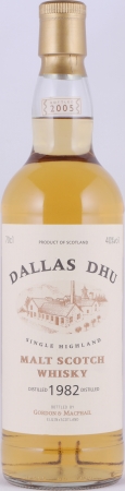 Dallas Dhu 1982 23 Years Oak Casks Gordon and MacPhail Licensed Bottling Distillery Label Speyside Single Malt Scotch Whisky 40.0%