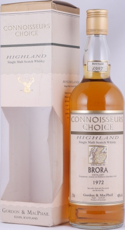 Brora 1972 25 Years Gordon und MacPhail Connoisseurs Choice Gold Screw Cap Highland Single Malt Scotch Whisky 40,0%