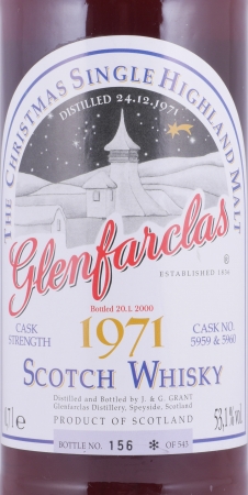 Glenfarclas 1971 28 Years Sherry Cask No. 5959 + 5960 Christmas Limited Edition Highland Single Malt Scotch Whisky 53,1%