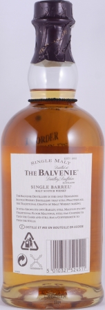 Balvenie 1974 25 Years Single Barrel Oak Cask No. 15015 Highland Single Malt Scotch Whisky 46.9%