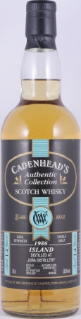 Jura 1986 14 Years Bourbon Butt Cadenhead Authentic Collection Isle of Jura Single Malt Scotch Whisky Cask Strength 59.8%