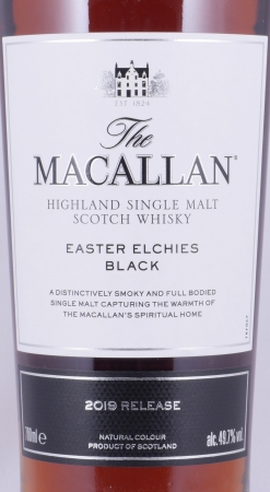 Macallan Easter Elchies Black 2019 Sherry Oak Casks Limited Release Highland Single Malt Scotch Whisky 49,7%