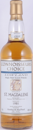 St. Magdalene 1981 18 Years Gordon and MacPhail Connoisseurs Choice Lowland Single Malt Scotch Whisky 40.0%