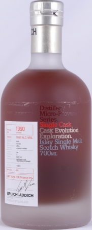 Bruichladdich 1990 20 Years Oloroso Sherry Cask No. 234 Micro-Provenance Single Cask Evolution Islay Single Malt Scotch Whisky 59.6%