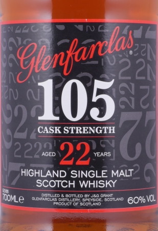 Glenfarclas 105 Cask Strength 22 Years Celebrating 50 Years of 105 Highland Single Malt Scotch Whisky 60.0%