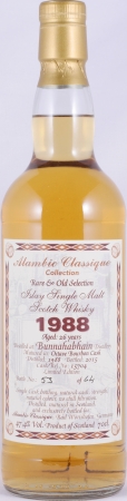 Bunnahabhain 1988 26 Years Octave Bourbon Cask No. 15704 Alambic Classique Islay Single Malt Scotch Whisky 47,4%