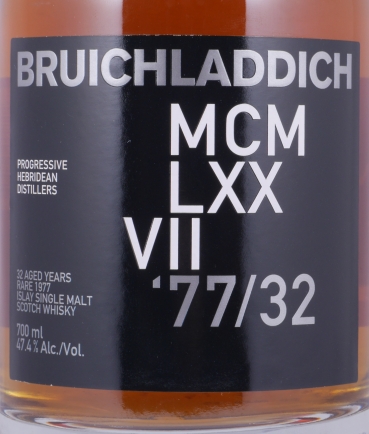 Bruichladdich 1977 MCMLXXVII DNA_2 Release 32 Years American Oak Bourbon Rare Islay Single Malt Scotch Whisky 47.4%