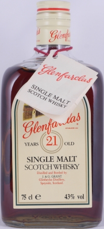 Glenfarclas 1980s 21 Years Sherry Casks 75cl Dumpy Square Bottle Highland Single Malt Scotch Whisky 43,0%