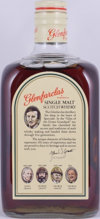 Glenfarclas 1980s 21 Years Sherry Casks 75cl Dumpy Square Bottle Highland Single Malt Scotch Whisky 43,0%