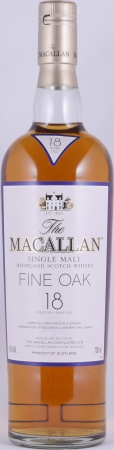 Macallan 18 Years Fine Oak Bourbon und Sherry Oak Casks Highland Single Malt Scotch Whisky 43,0%