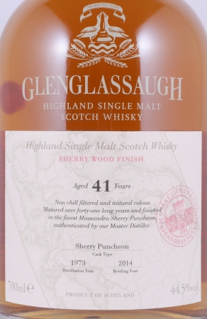 Glenglassaugh 1973 41 Years Massandra Sherry Puncheon Finish Highland Single Malt Scotch Whisky 44,5%