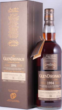 Glendronach 1990 20 Years Pedro Ximenez Sherry Puncheon Cask No. 3386 Highland Single Malt Scotch Whisky 53.6%