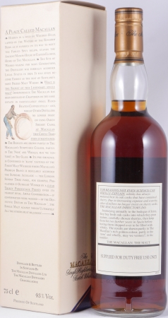 Macallan 1977 18 Years bottled in 1996 Sherry Wood Highland Single Malt Scotch Whisky 43.0%