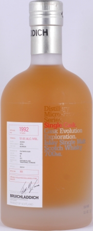 Bruichladdich 1992 19 Years Bourbon/Calvados Cask No. 005 Micro-Provenance Single Cask Islay Single Malt Scotch Whisky 51.6%