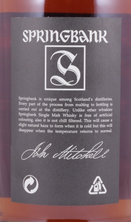 Springbank 1996 13 Years Cream Sherry Cask No. 272 Campbeltown Single Malt Scotch Whisky Cask Strength 55.2%