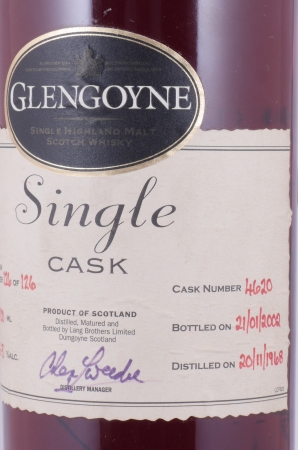 Glengoyne 1968 33 Years Sherry Cask No. 4620 Lang Brothers Highland Single Malt Scotch Whisky Cask Strength 51.3%