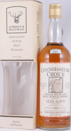 Glen Albyn 1968 23 Years Gordon and MacPhail Connoisseurs Choice Gold Screw Cap Highland Single Malt Scotch Whisky 40.0%