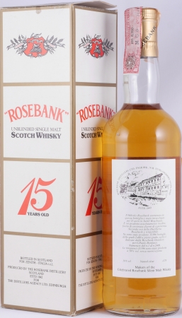 Rosebank 15 Years The Distillers Agency Edinburgh für Zenith Milano Unblended Lowland Single Malt Scotch Whisky 50,0%