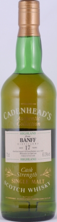 Banff 1976 17 Years Oak Cask Cadenhead Highland Single Malt Scotch Whisky Cask Strength 60,5%