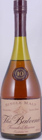 Balvenie 10 Years Founders Reserve Old Label Cognac Style Bottle Highland Single Malt Scotch Whisky 40,0%