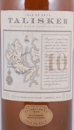 Talisker 10 Years Map Label Classic Malts of Scotland Isle of Skye Single Malt Scotch Whisky 45,8%